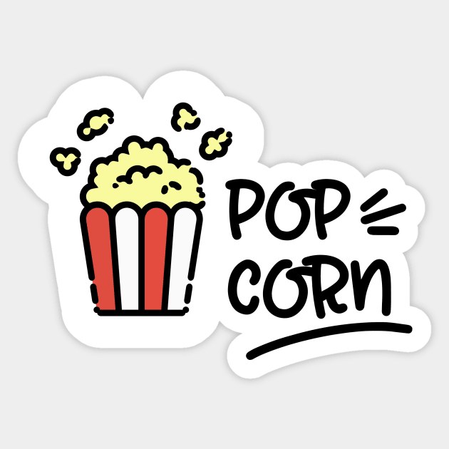 Popcorn Sticker by Pulpixel